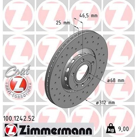 Brake Disc - Sport/Coated,100124252